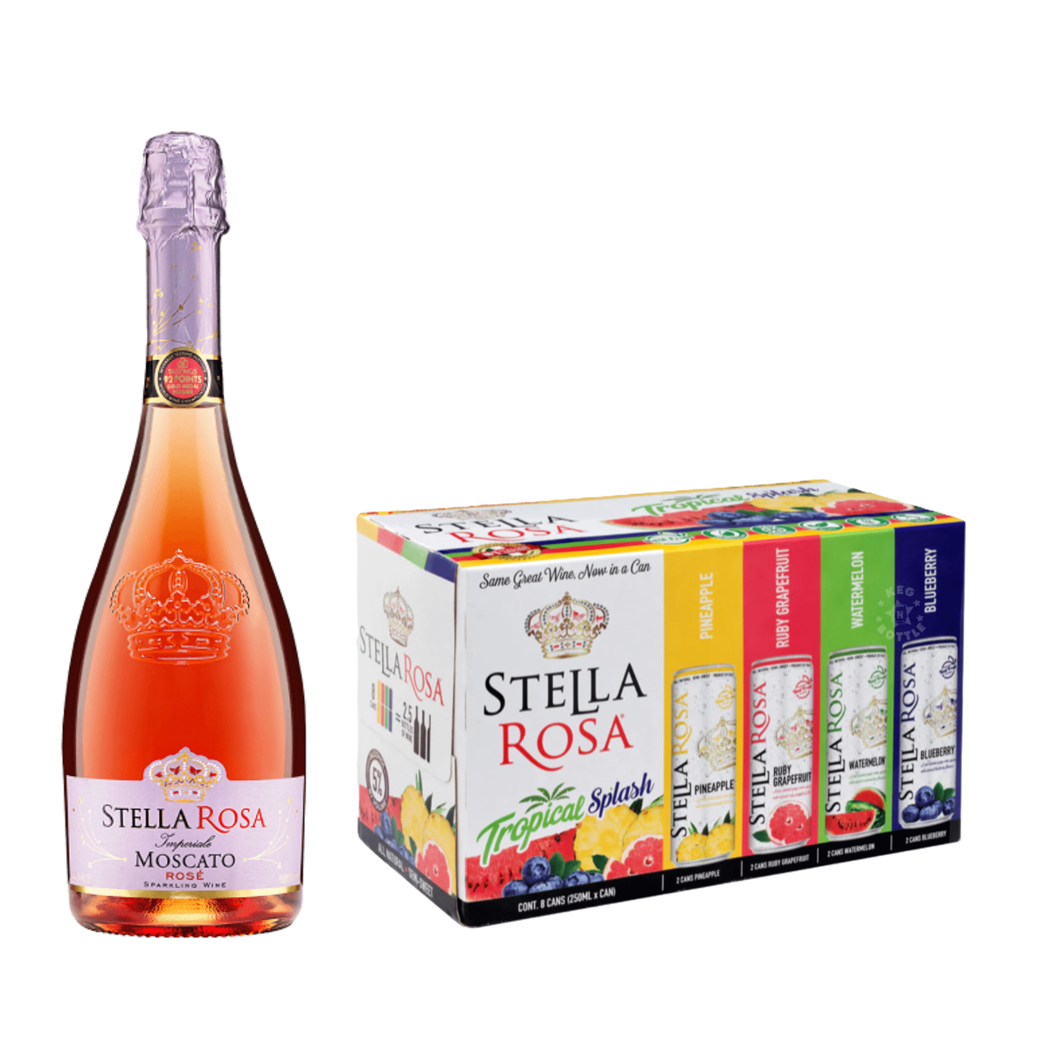 Stella Rosa Moscato Rose & Tropical Splash Combo Pack - Keg N Bottle