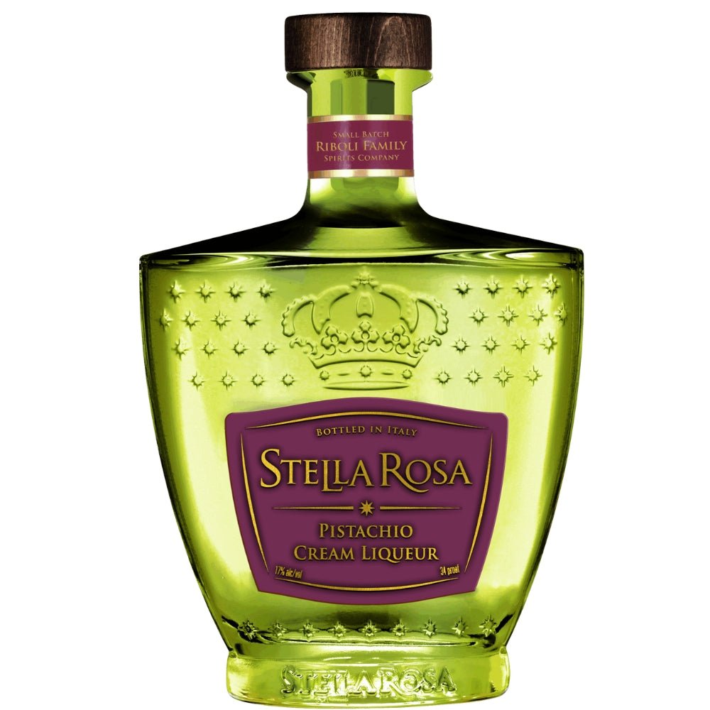 Green bottle of Stella Rosa Pistachio Cream Liqueur 750ml