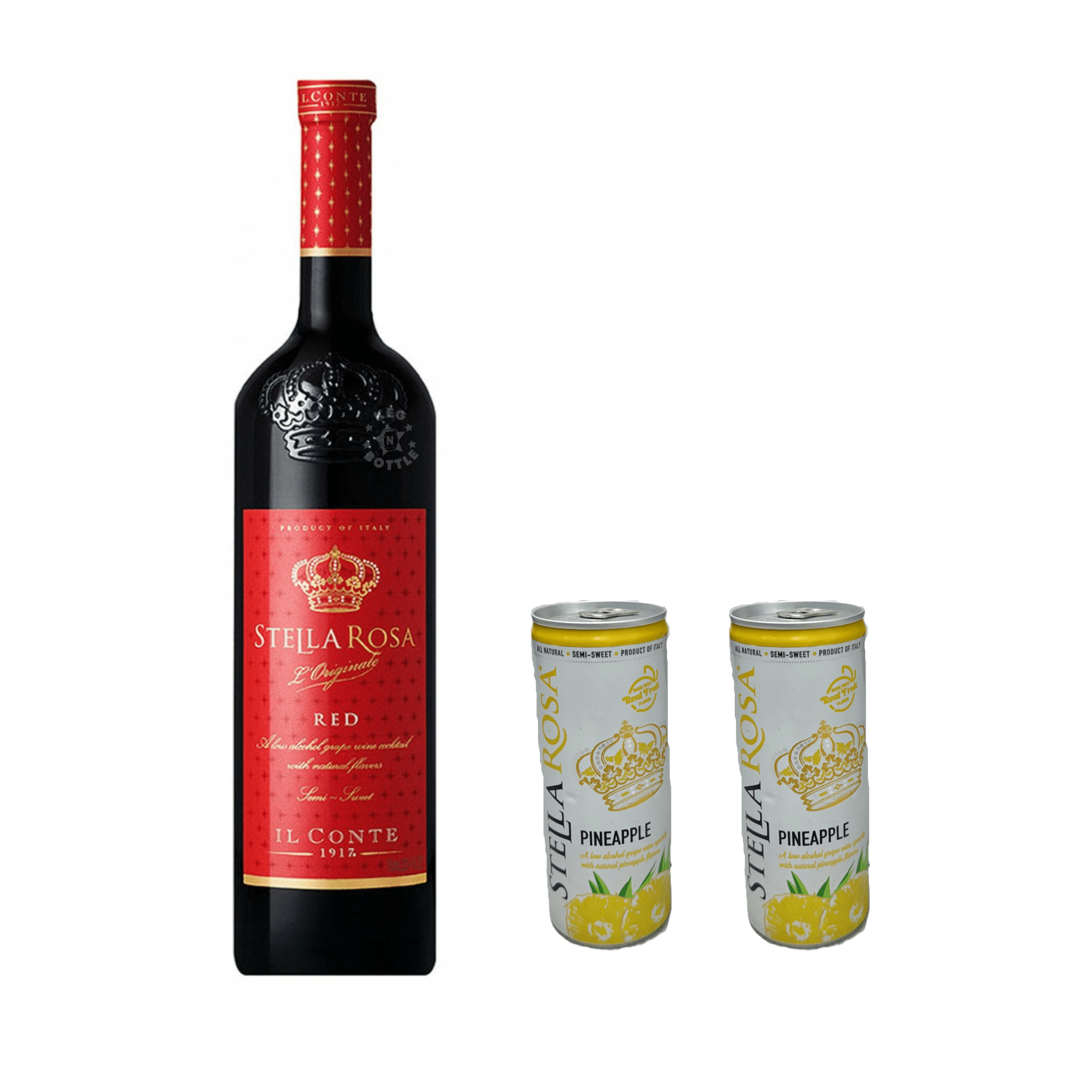 Stella Rosa Red & 2 Pineapple Cans Combo Pack - Keg N Bottle