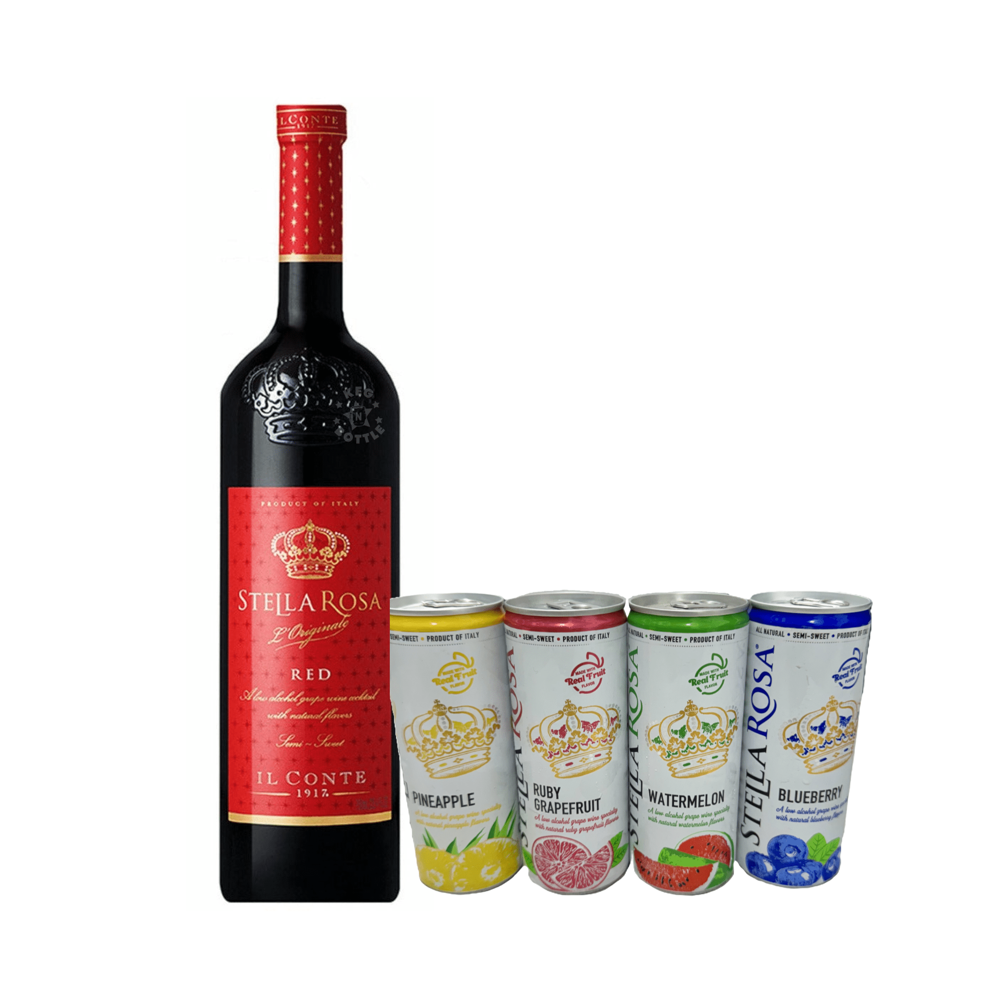 Stella Rosa Red & 4 Pack Stella Rosa Tropical Splash Combo Pack - Keg N Bottle