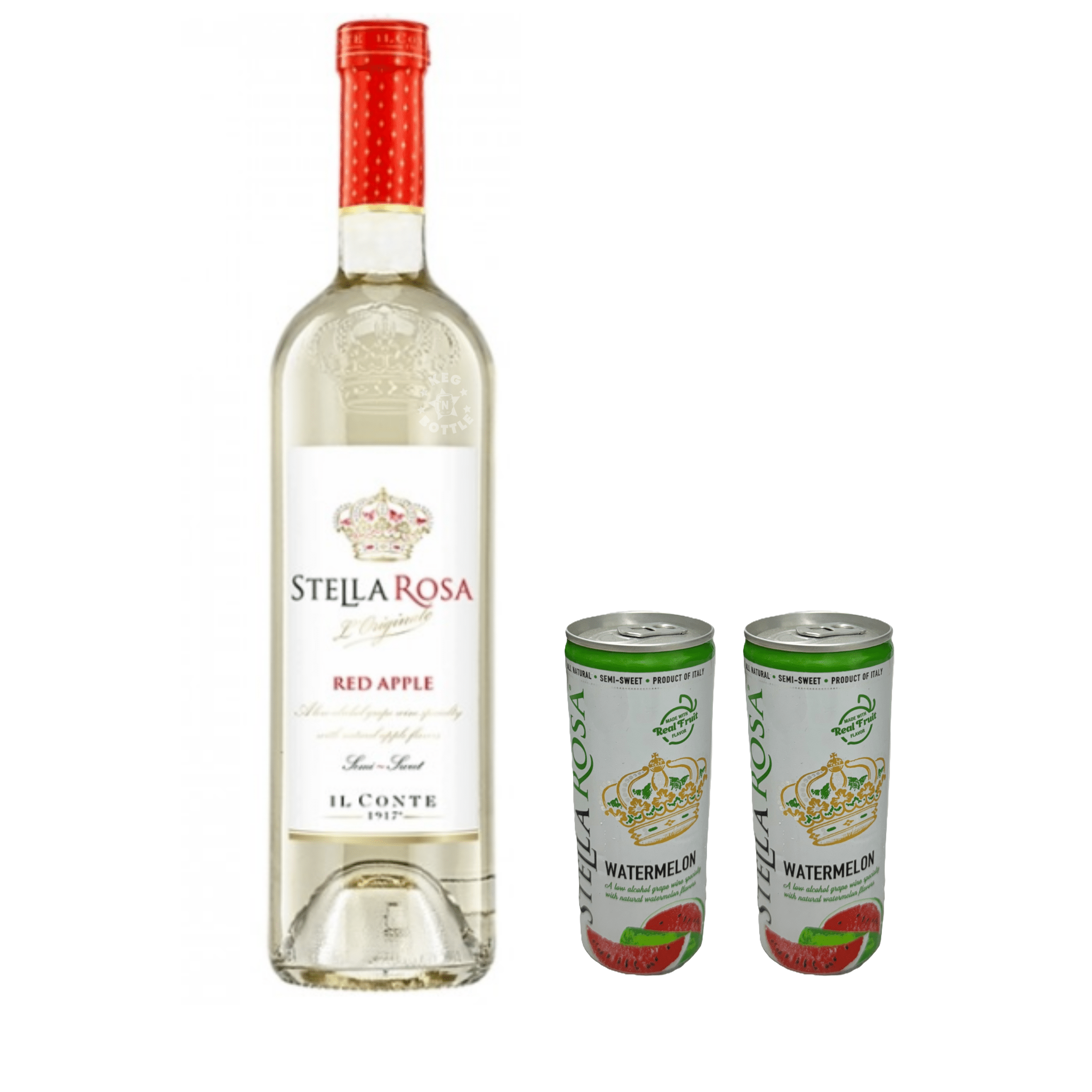 Stella Rosa Red Apple & 2 Watermelon Cans Combo Pack - Keg N Bottle