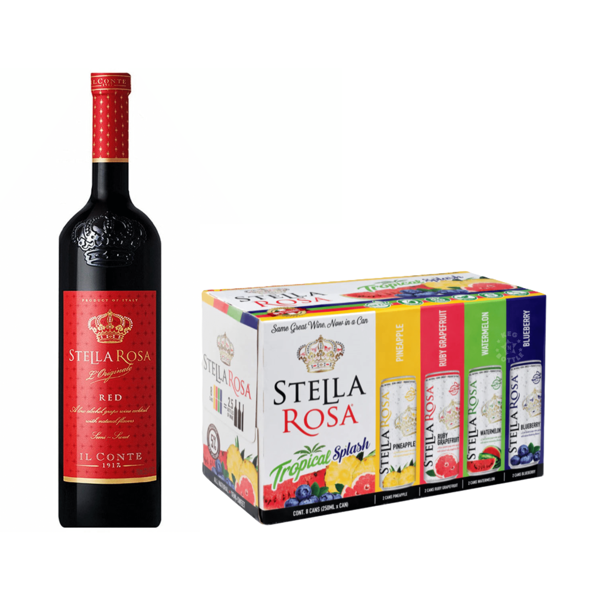 Stella Rosa Red & Tropical Splash Combo Pack - Keg N Bottle