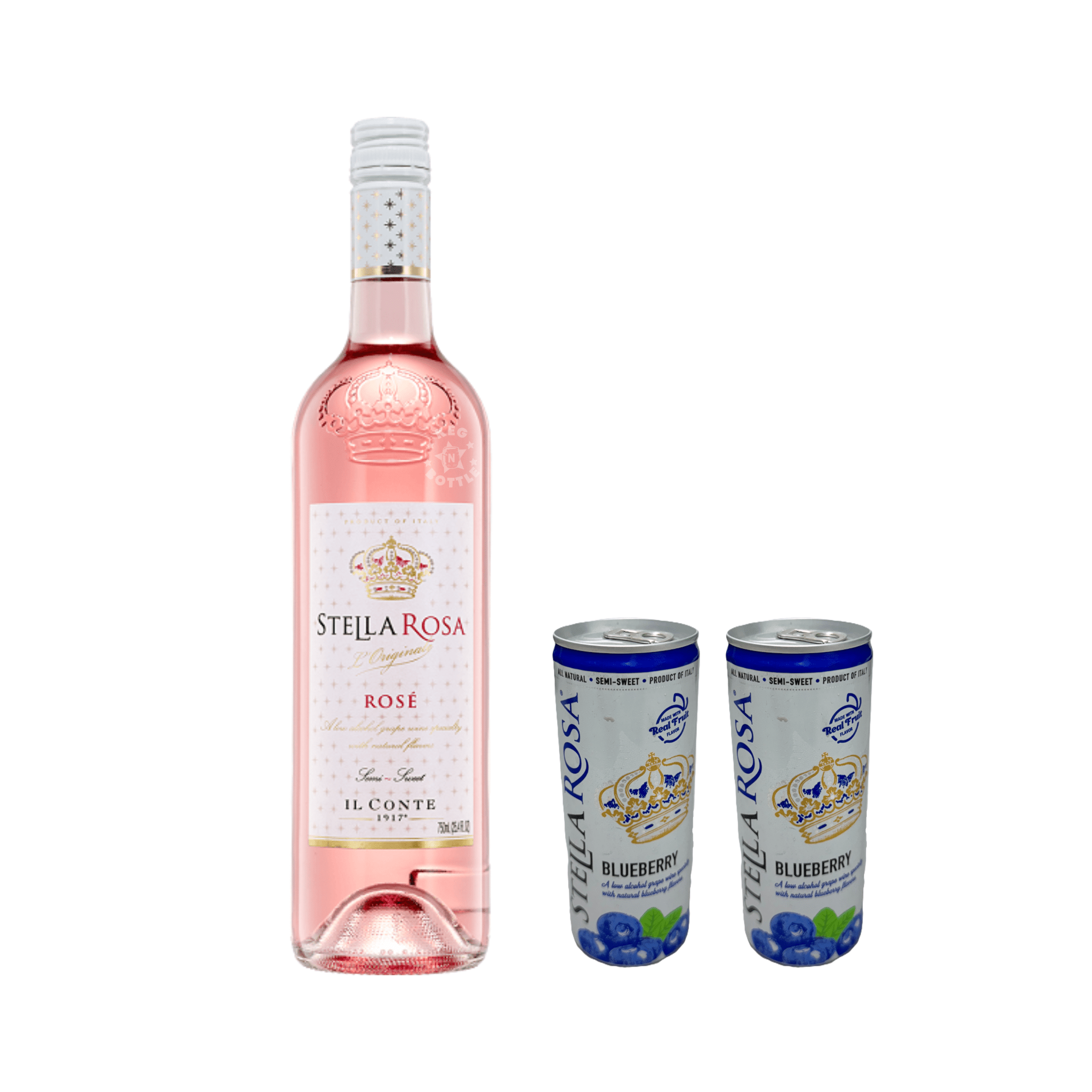 Stella Rosa Rosé & 2 Blueberry Cans Combo Pack - Keg N Bottle