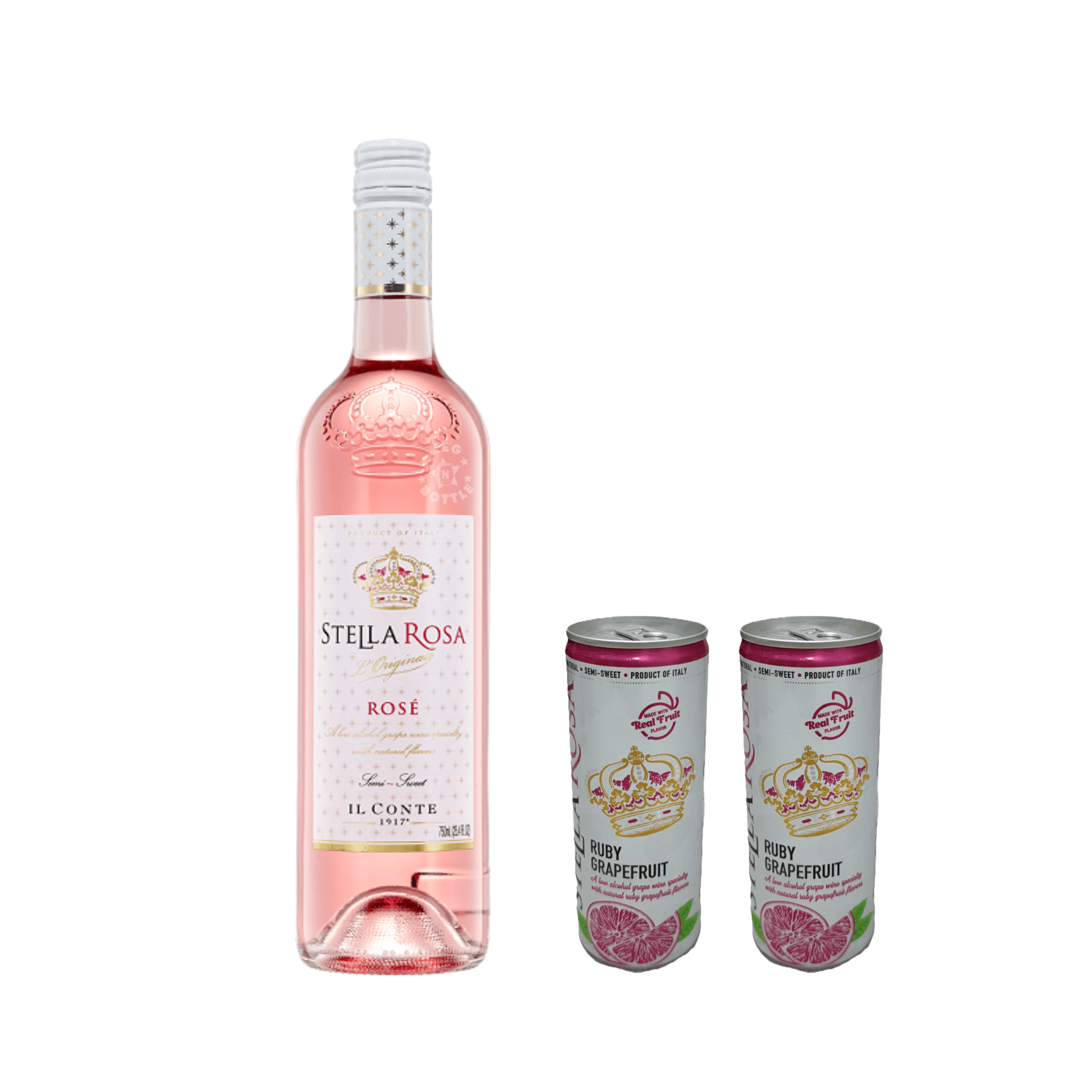 Stella Rosa Rosé & 2 Ruby Grapefruit Cans Combo Pack - Keg N Bottle