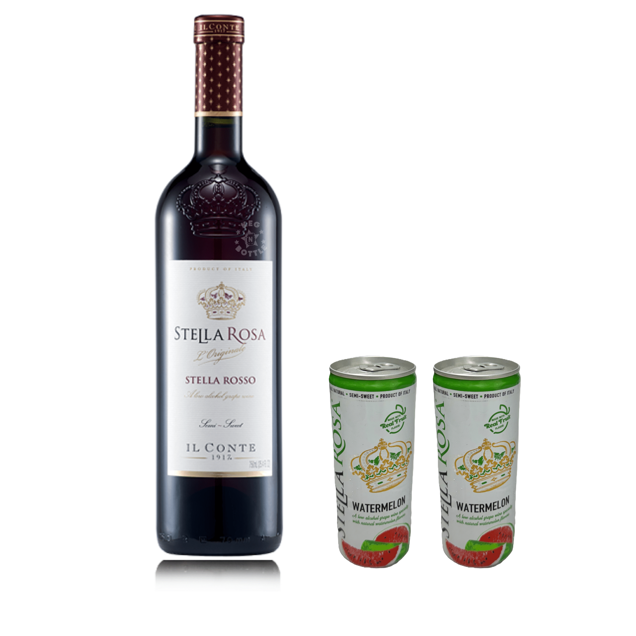 Stella Rosa Rosso & 2 Watermelon Cans Combo Pack - Keg N Bottle