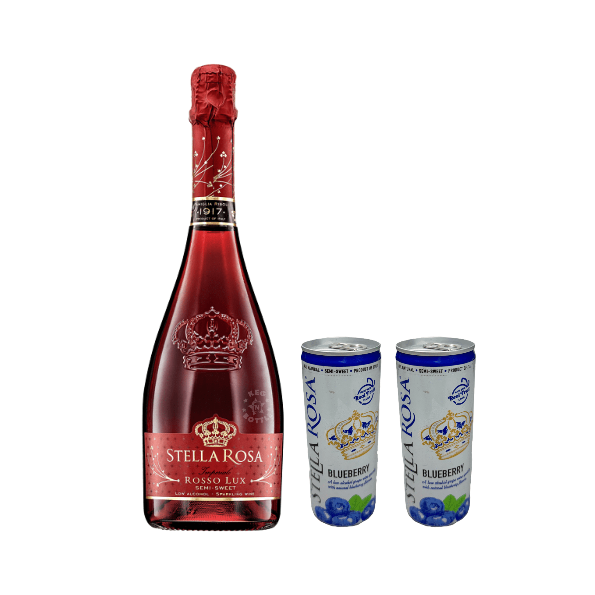 Stella Rosa Rosso Lux & 2 Blueberry Cans Combo Pack - Keg N Bottle