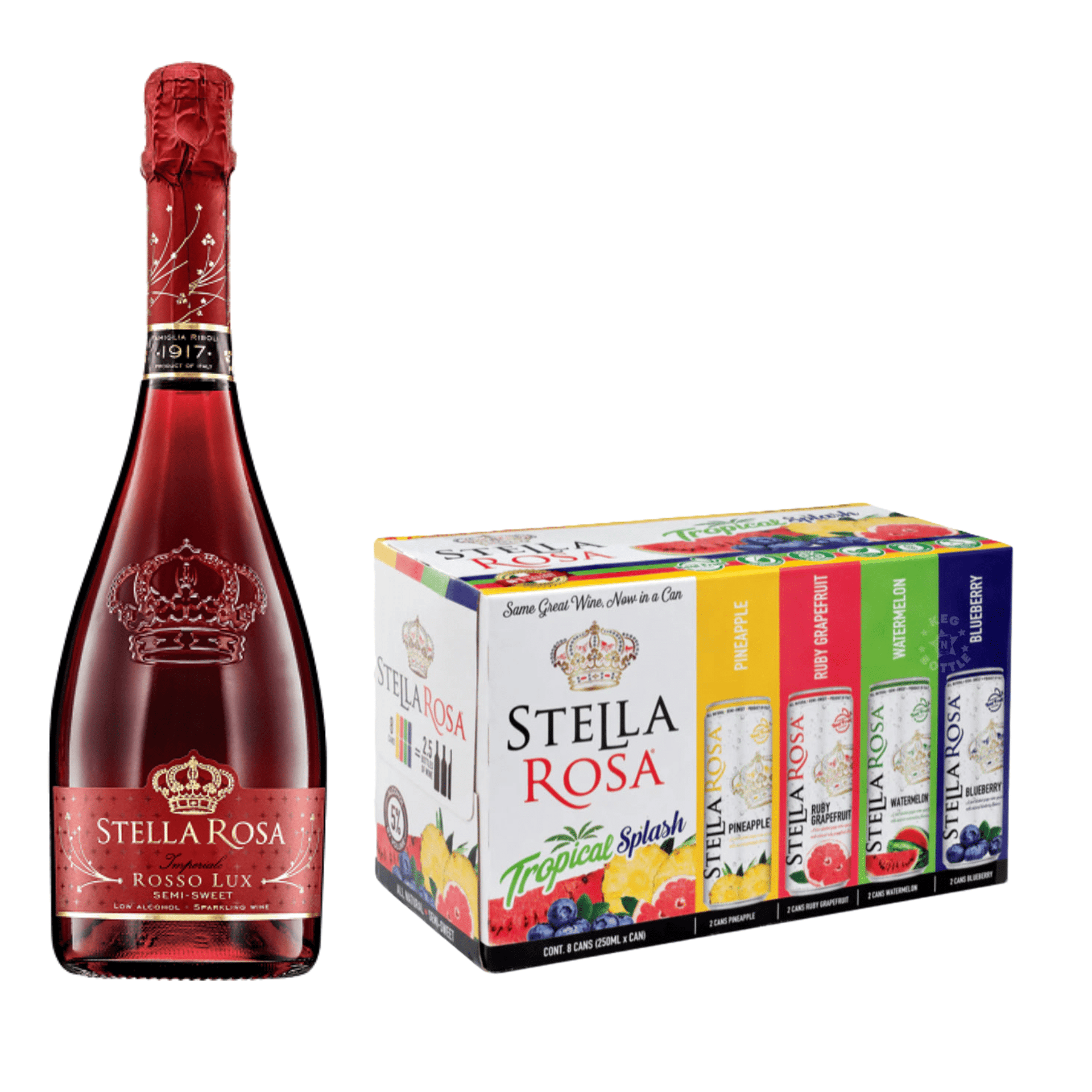 Stella Rosa Rosso Lux & Tropical Splash Combo Pack | Keg N Bottle