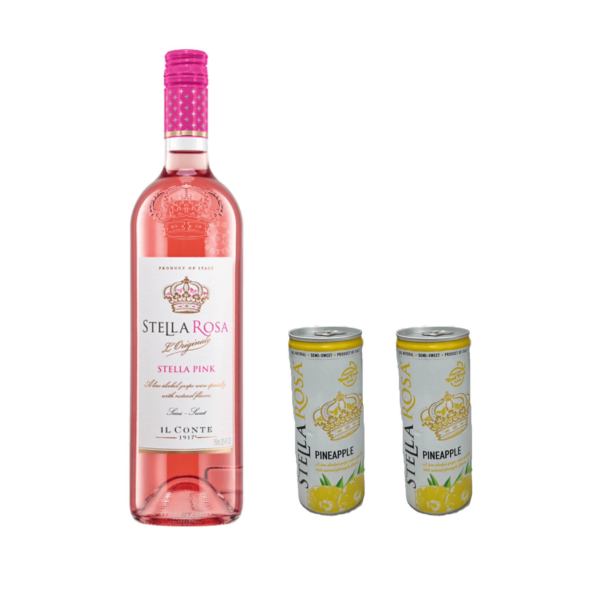 Stella Rosa Stella Pink & 2 Pineapple Cans Combo Pack - Keg N Bottle