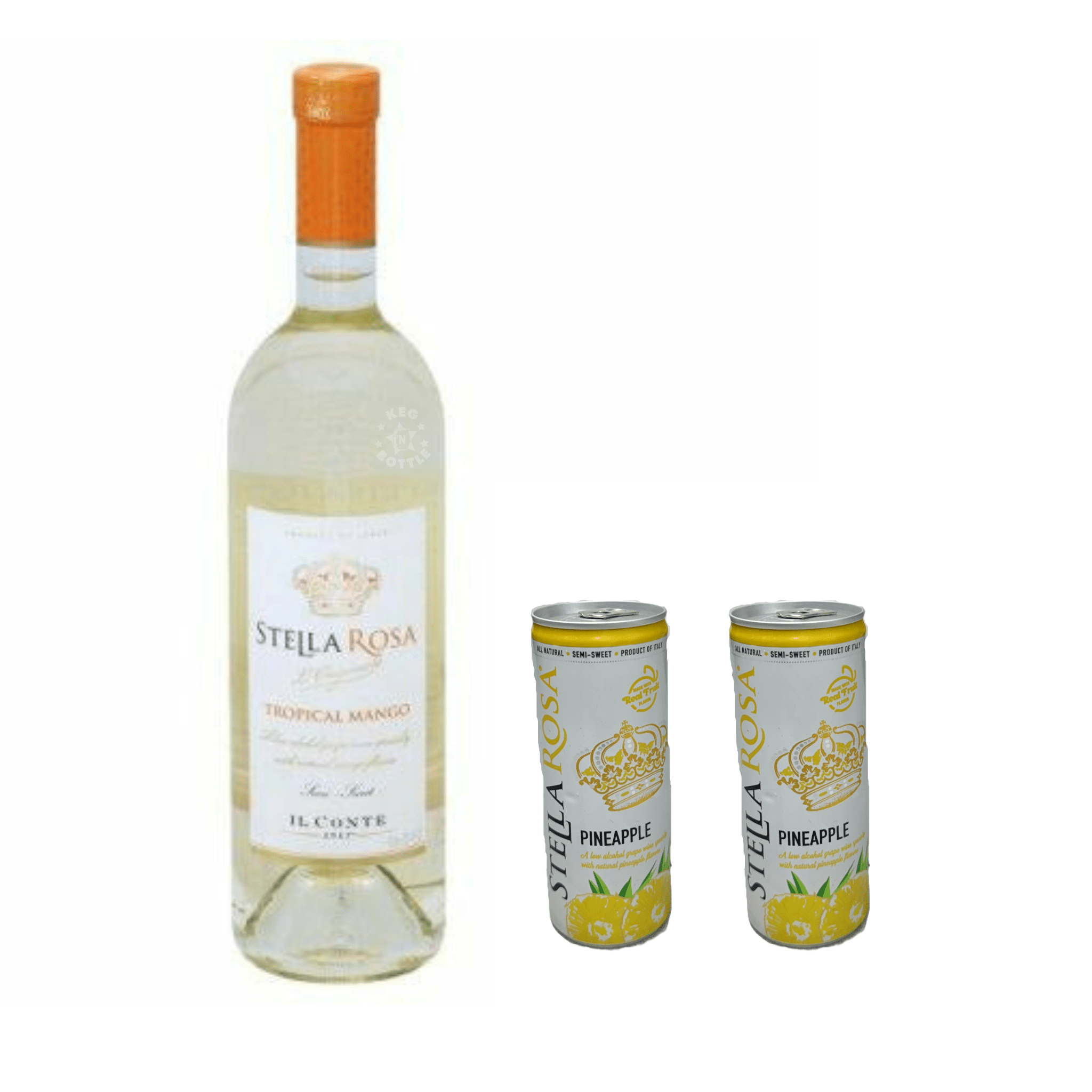 Stella Rosa Tropical Mango & 2 Pineapple Cans Combo Pack - Keg N Bottle