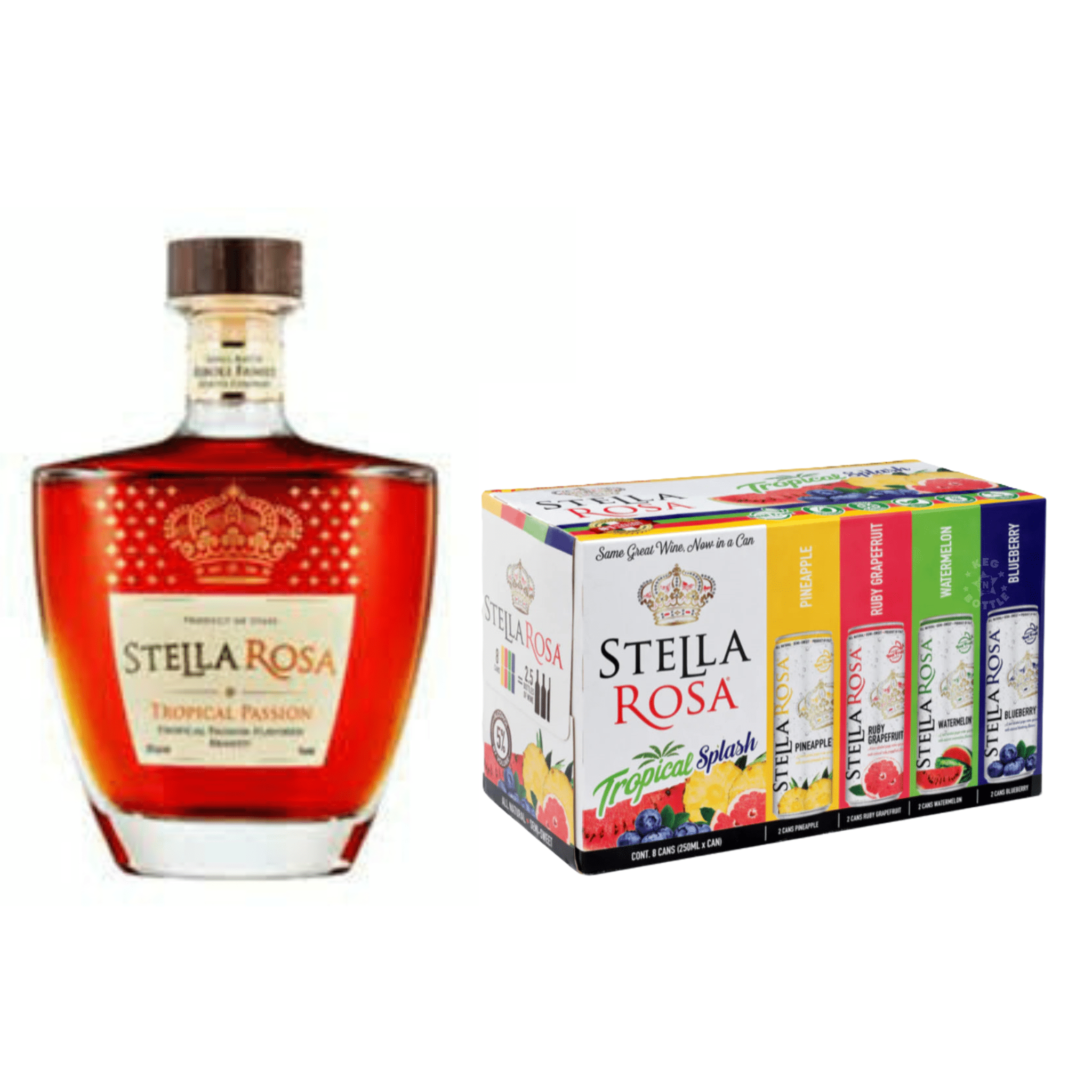 Stella Rosa Tropical Passion Brandy & Tropical Splash Combo Pack - Keg N Bottle