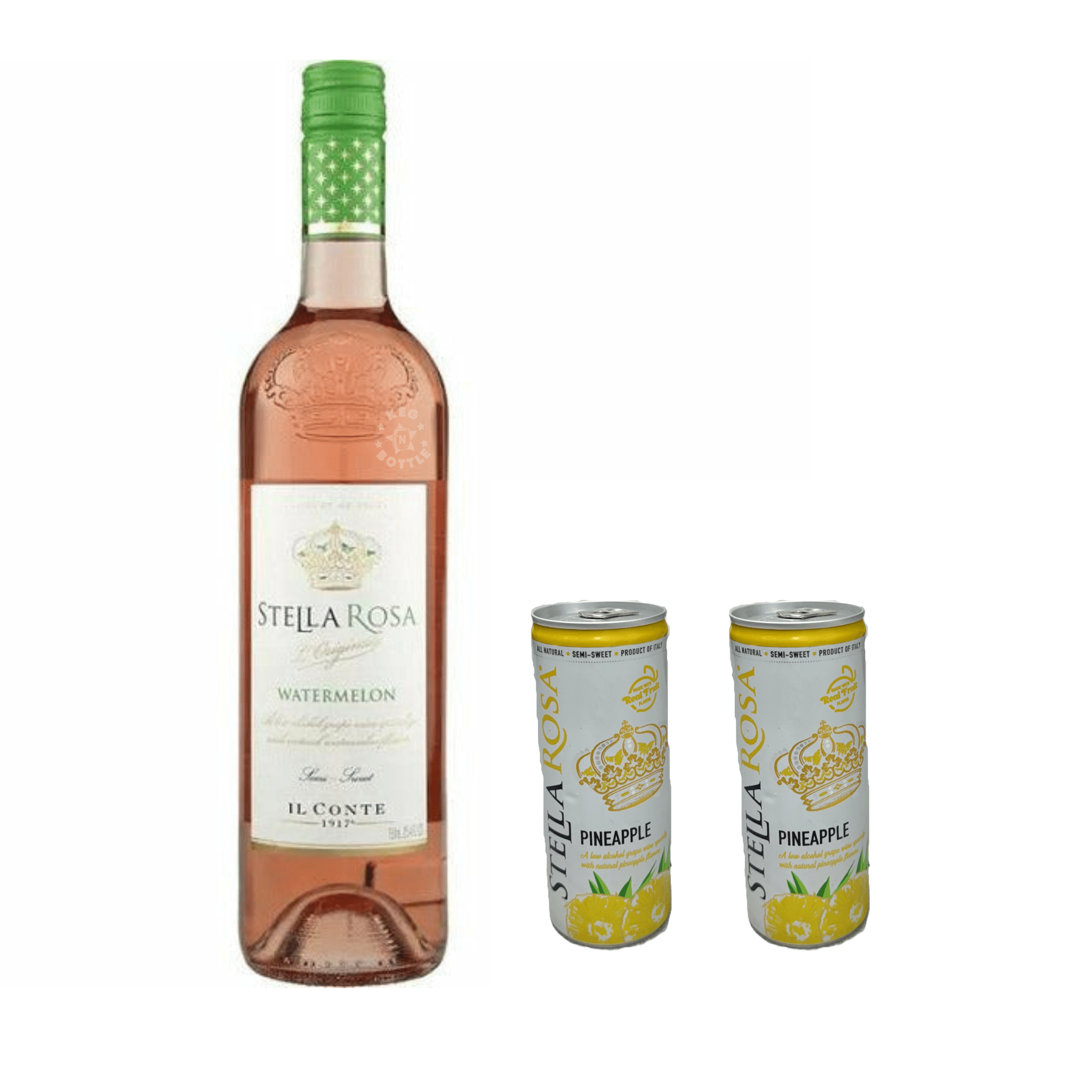 Stella Rosa Watermelon & 2 Pineapple Cans Combo Pack - Keg N Bottle