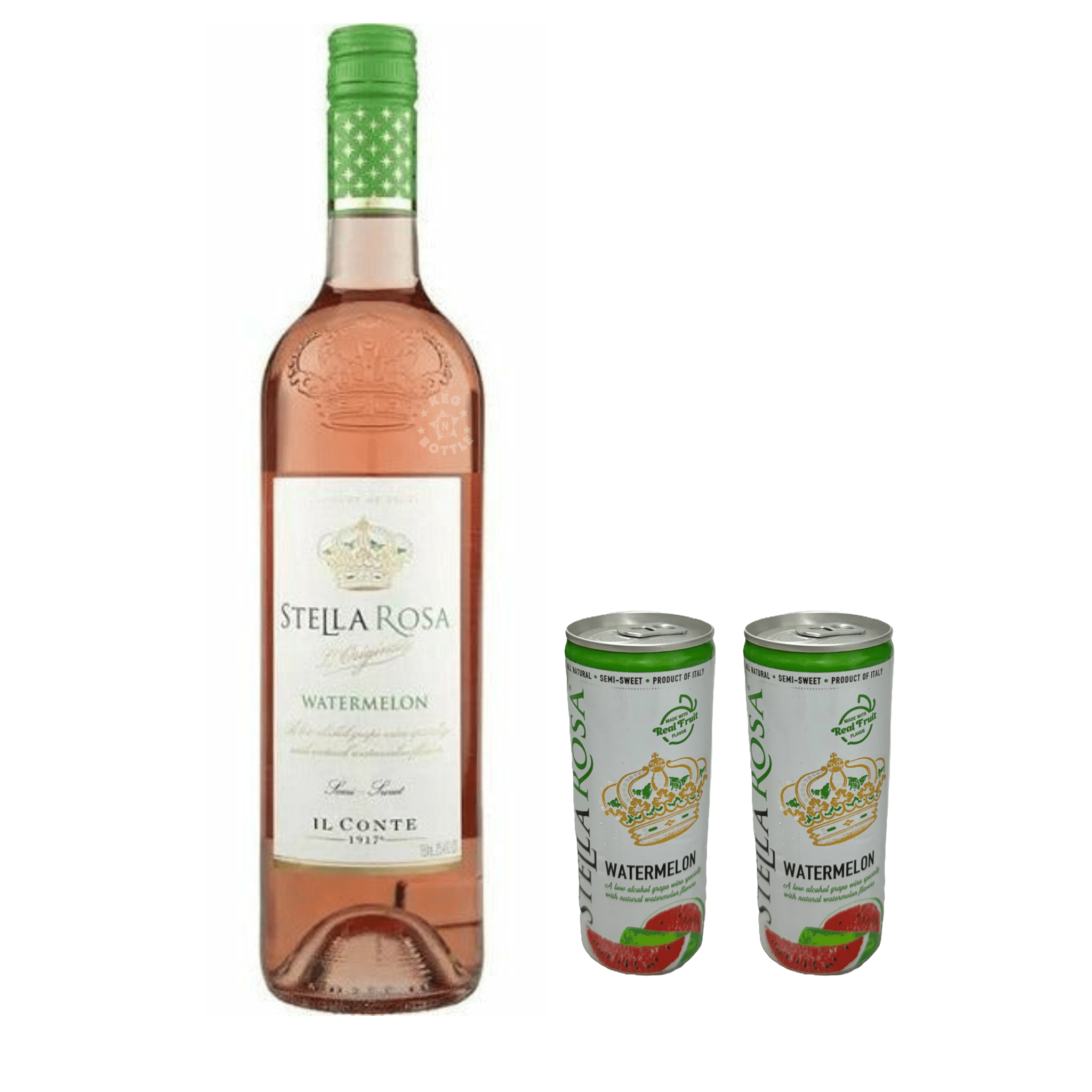 Stella Rosa Watermelon & 2 Watermelon Cans Combo Pack - Keg N Bottle