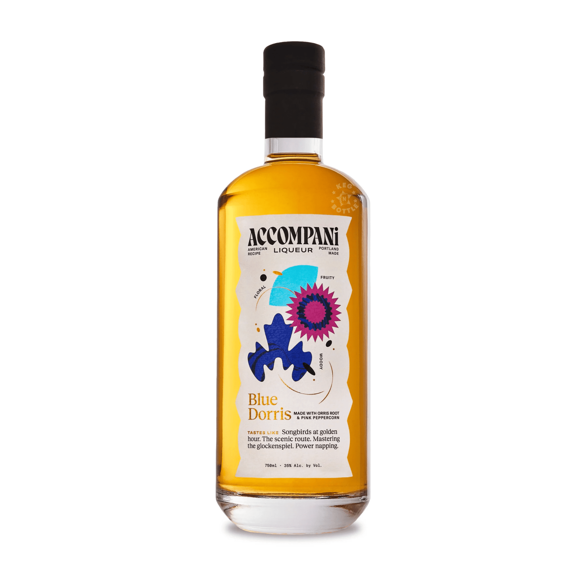 Straightaway Accompani Blue Dorris Liqueur (750 ml) | Keg N Bottle
