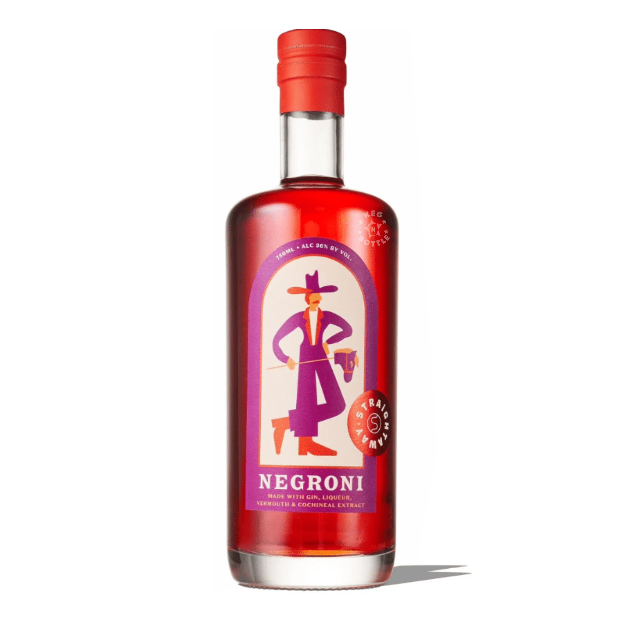 Straightaway Negroni Cocktail (750 ml) | Keg N Bottle