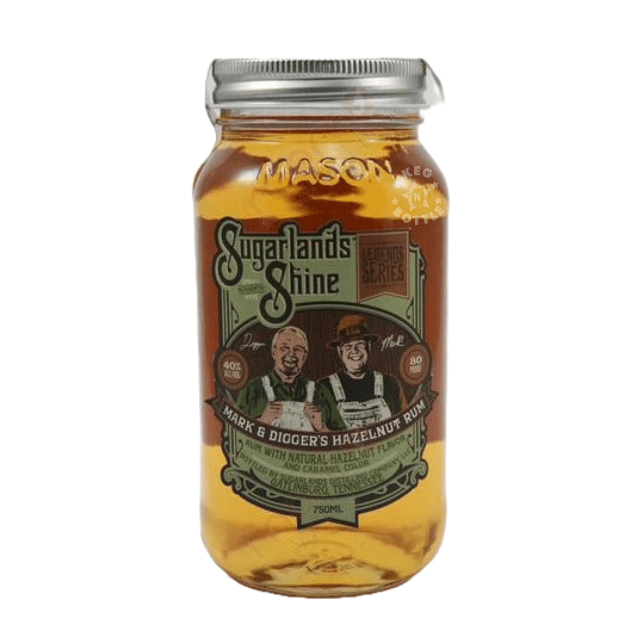 Sugarlands Shine Mark & Digger's Hazelnut Rum (750 ml) | Keg N Bottle