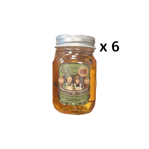 Sugarlands Shine Mark & Digger's Hazelnut Rum Miniatures (6 x 50 ml) - Keg N Bottle
