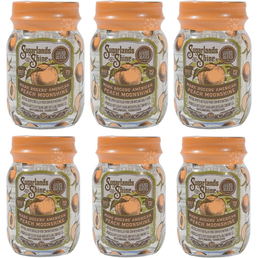 Sugarlands Shine Mark Rodgers' Peach Moonshine Miniatures (6 x 50 ml) | Keg N Bottle