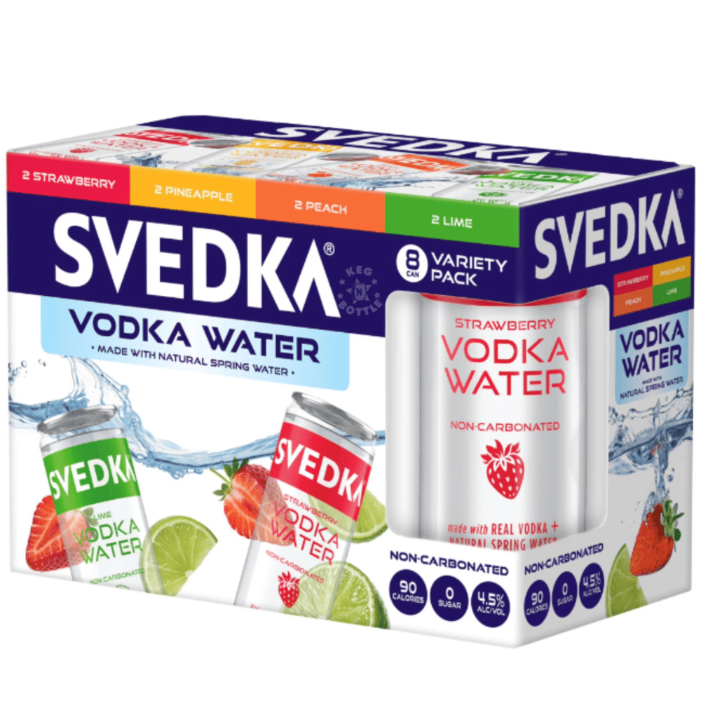 SVEDKA Vodka Water Variety Pack (8 x 12oz Cans) | Keg N Bottle