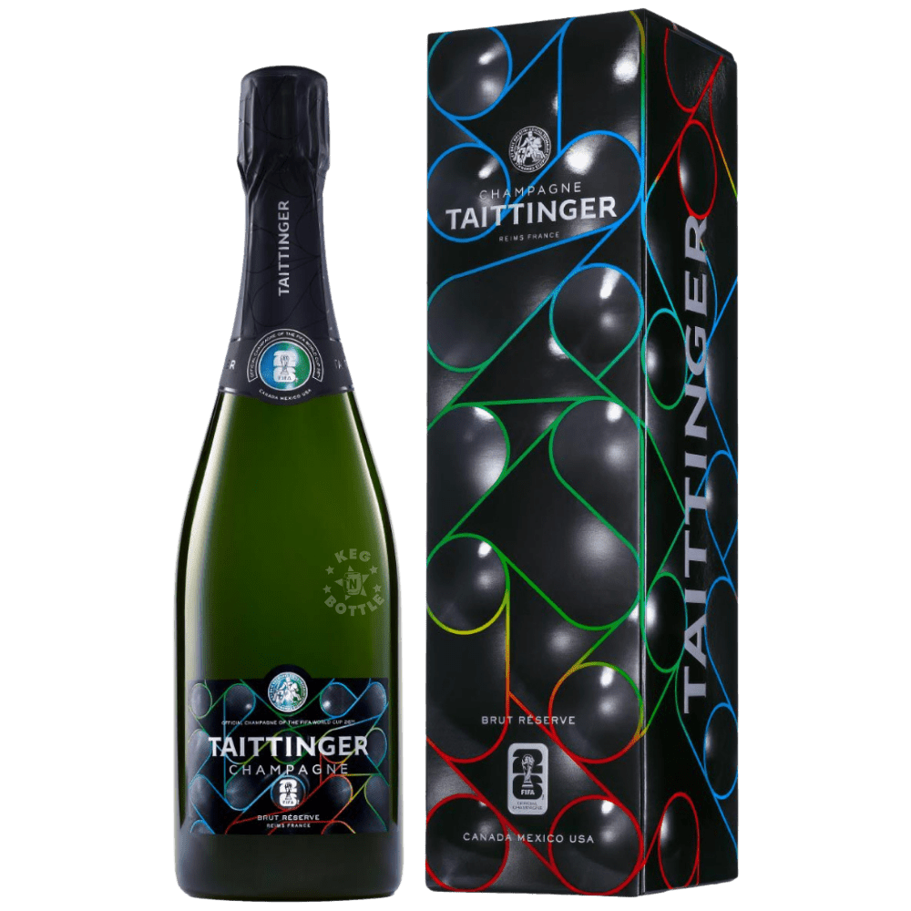 Taittinger FIFA World Cup Brut Champagne NV bottle with collectible box 750ml France