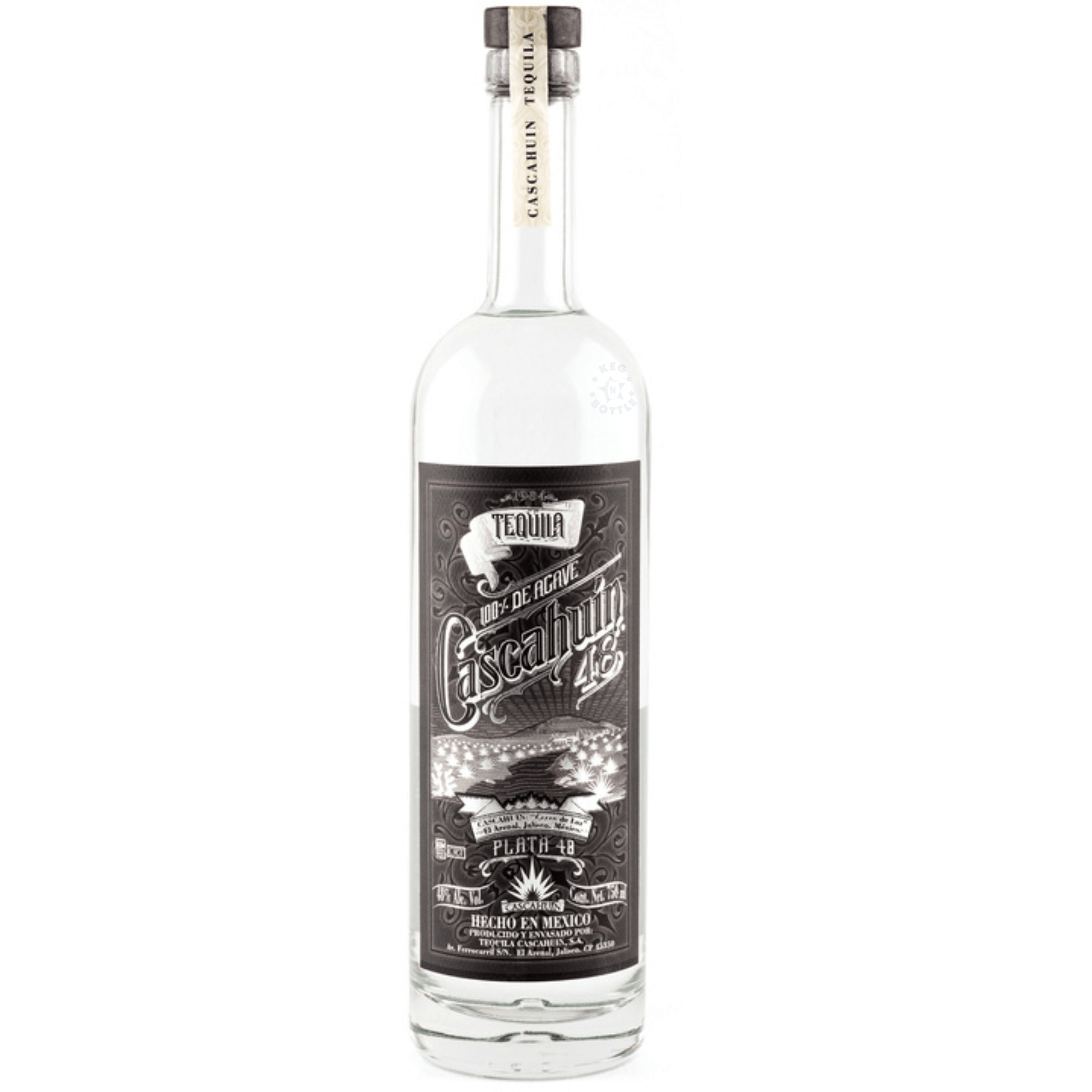 Tequila Cascahuin Plata 48 (750 ml) | Keg N Bottle