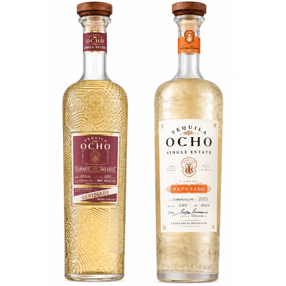 Tequila Ocho X Old Fitzgerald Anejo & Reposado Combo Pack Tequila (750 mL) | Keg N Bottle
