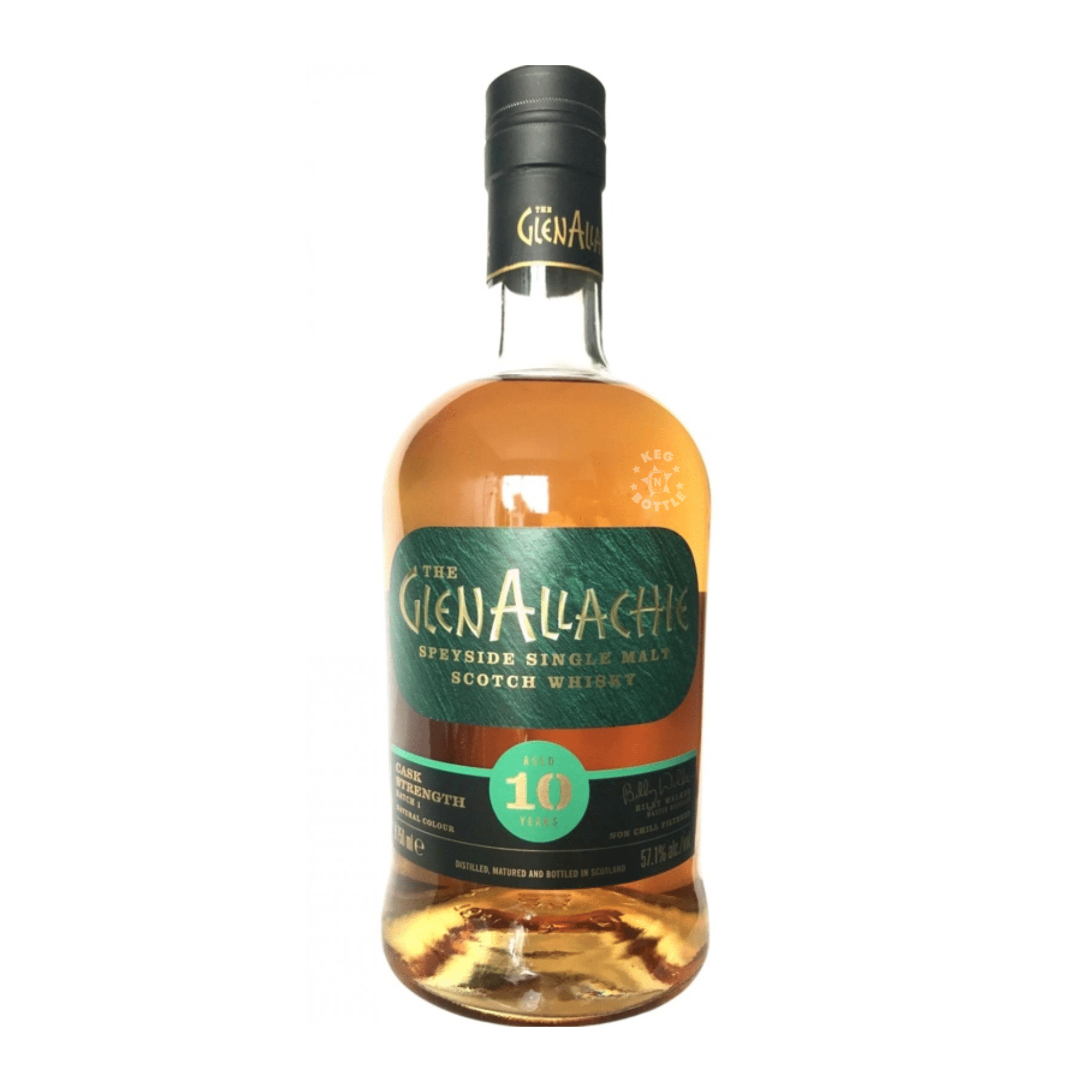 The GlenAllachie Cask Strength 10 Year Single Malt Scotch Whisky (700 ml) | Keg N Bottle