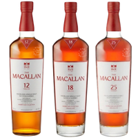The Macallan Sherry Oak Vertical Collection 12, 18 & 25 Year Bundle