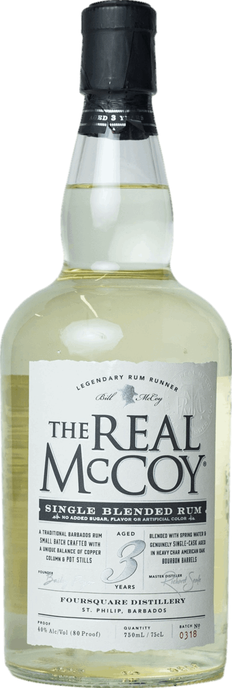 The Real McCoy 3 Year Single Blended Rum (750 ml) - Keg N Bottle