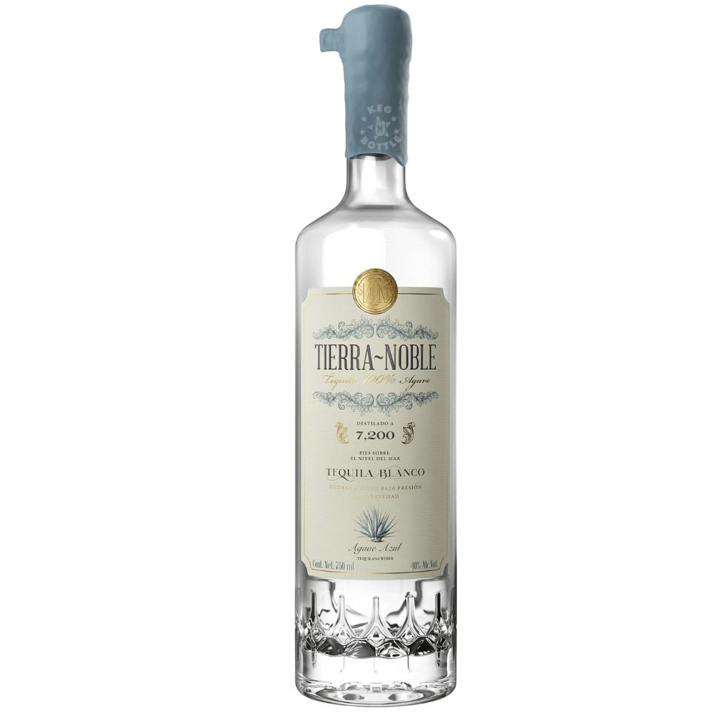 Tierra Noble Blanco Tequila 750mL bottle crafted with multi-region agave from Valle de Tequila and Los Altos, Jalisco.2