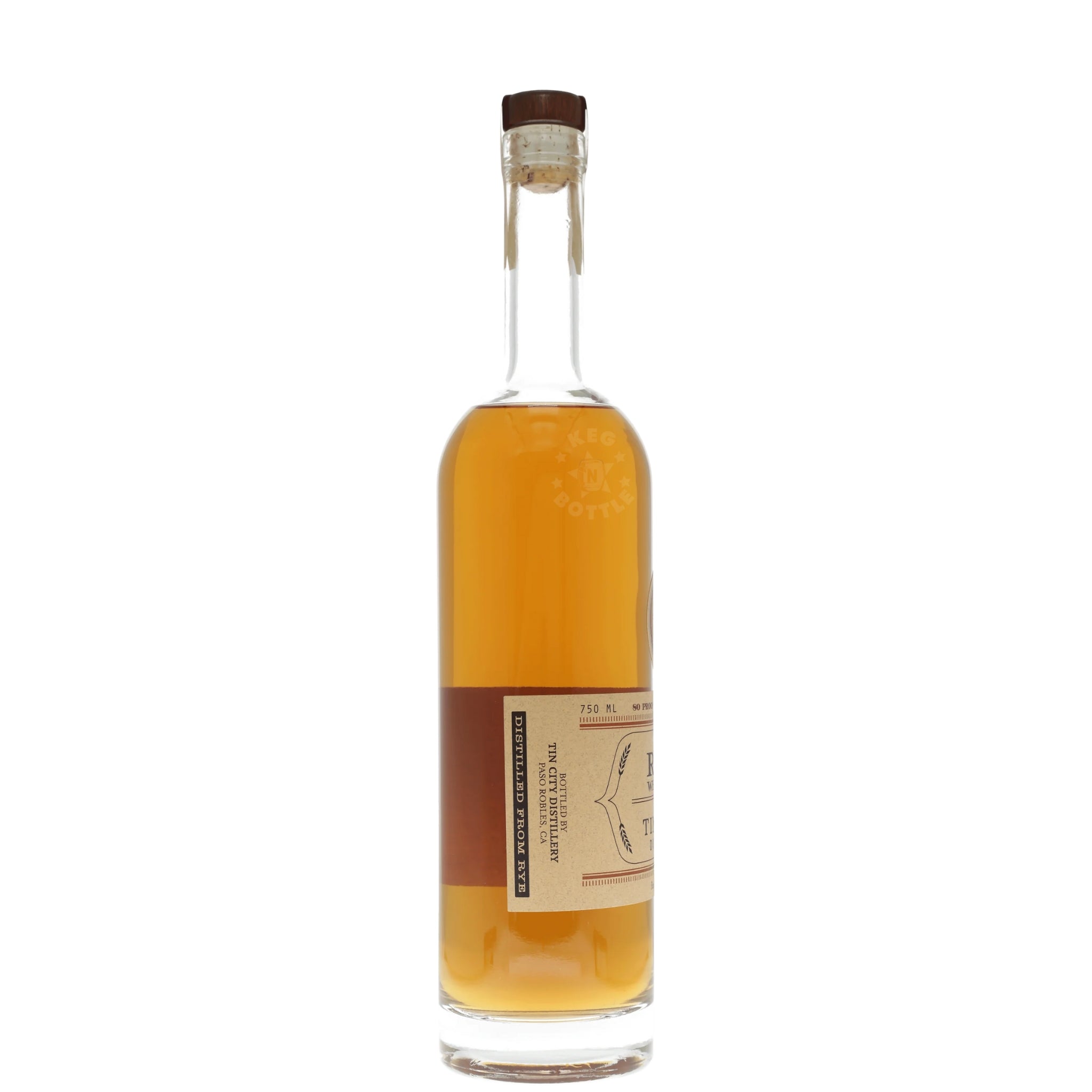 Tin City Distillery Premium Rye Whiskey (750 ml) - Keg N Bottle