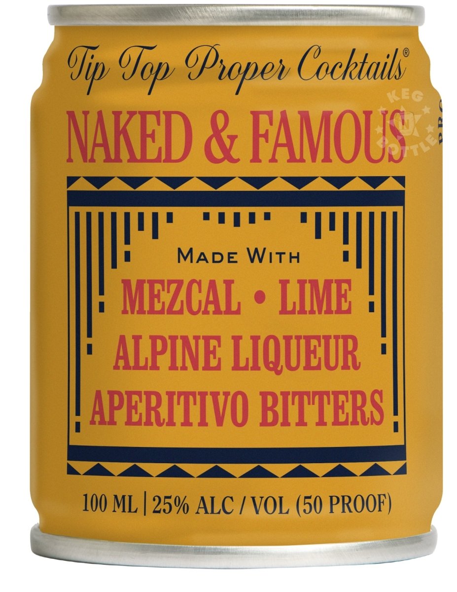 Tip Top Naked & Famous Mezcal Cocktail - 12 Pack (100 ml) | Keg N Bottle