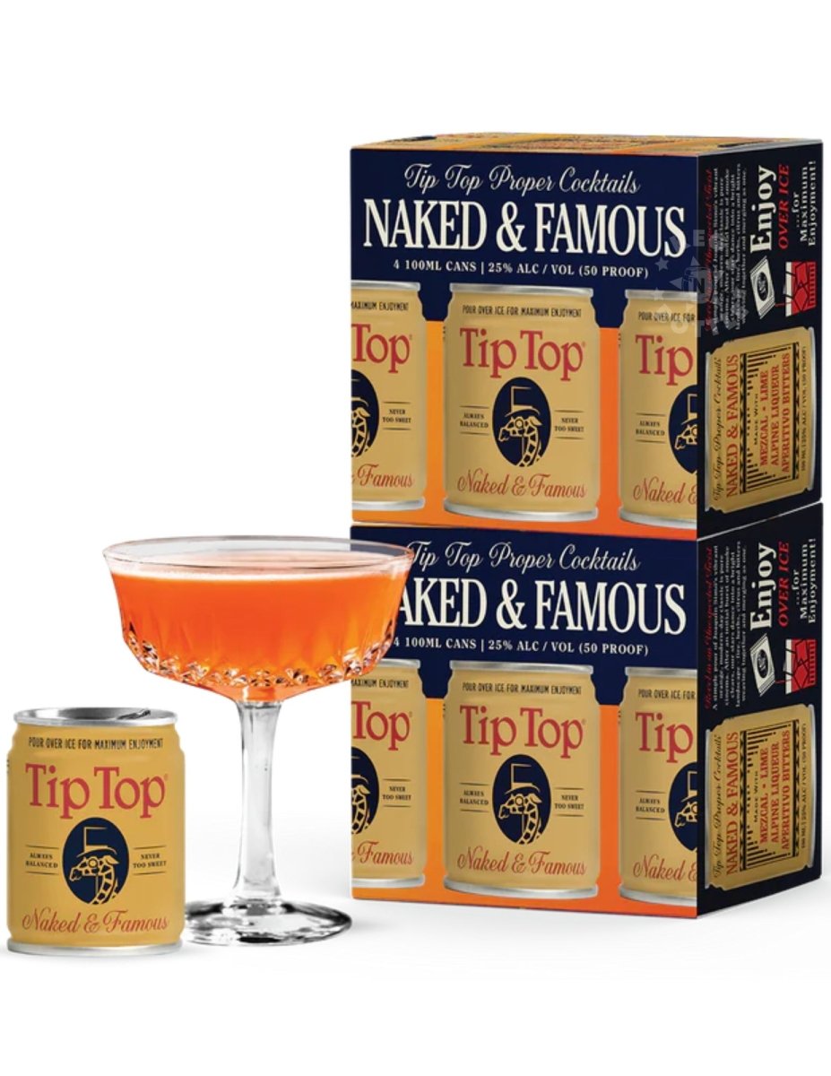 Tip Top Naked & Famous Mezcal Cocktail - 12 Pack (100 ml) | Keg N Bottle