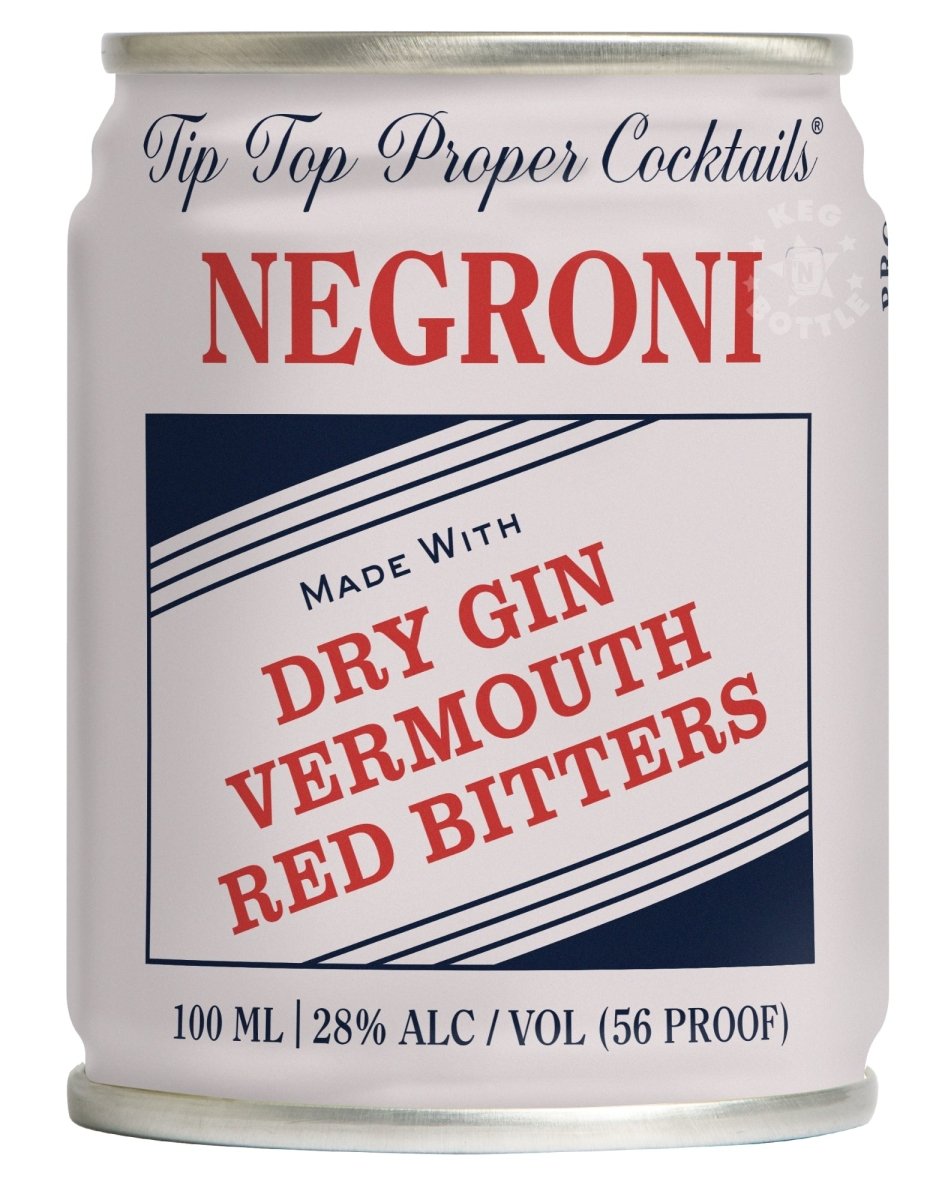 Tip Top Negroni Gin Cocktail - 12 Pack (100 ml) | Keg N Bottle