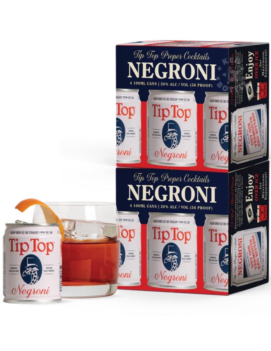 Tip Top Negroni Gin Cocktail - 12 Pack (100 ml) | Keg N Bottle