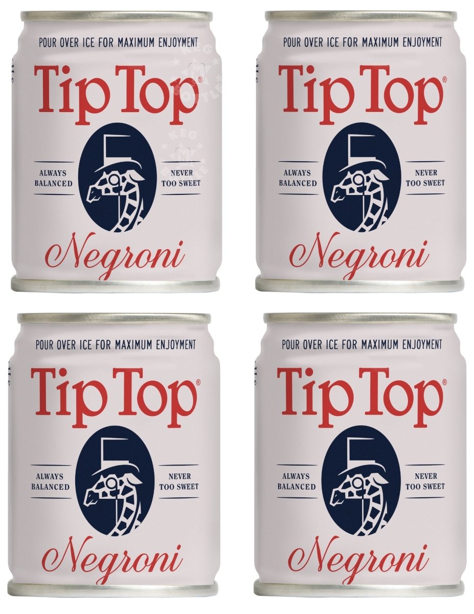Tip Top Negroni Gin Cocktail - 4 Pack (100 ml) | Keg N Bottle