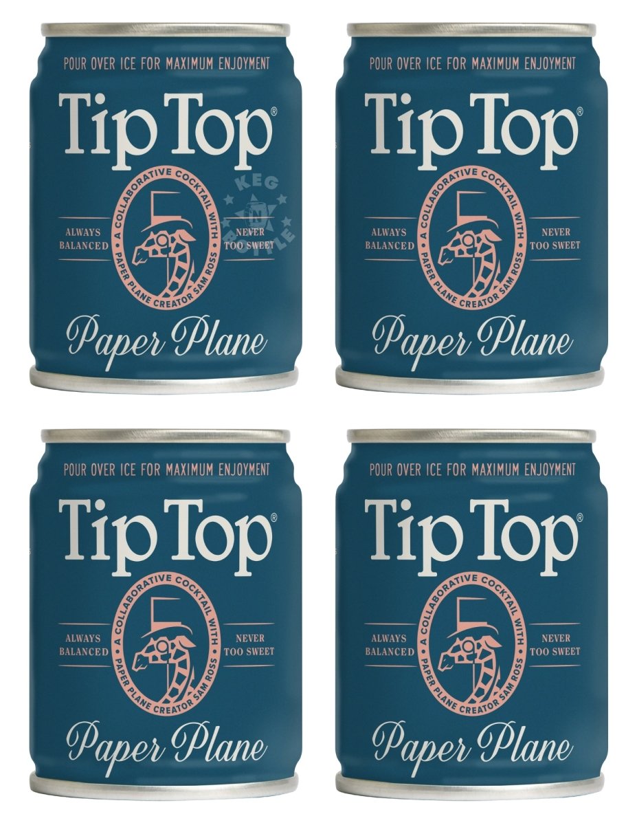 Tip Top Paper Plane 4-Pack cocktail with whiskey, lemon & bitters Front