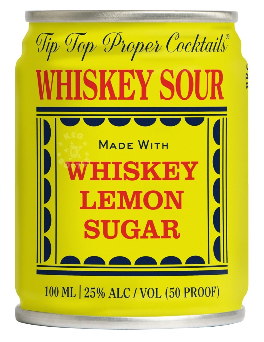 4-pack Tip Top Whiskey Sour cocktails with whiskey, lemon & sugar Back