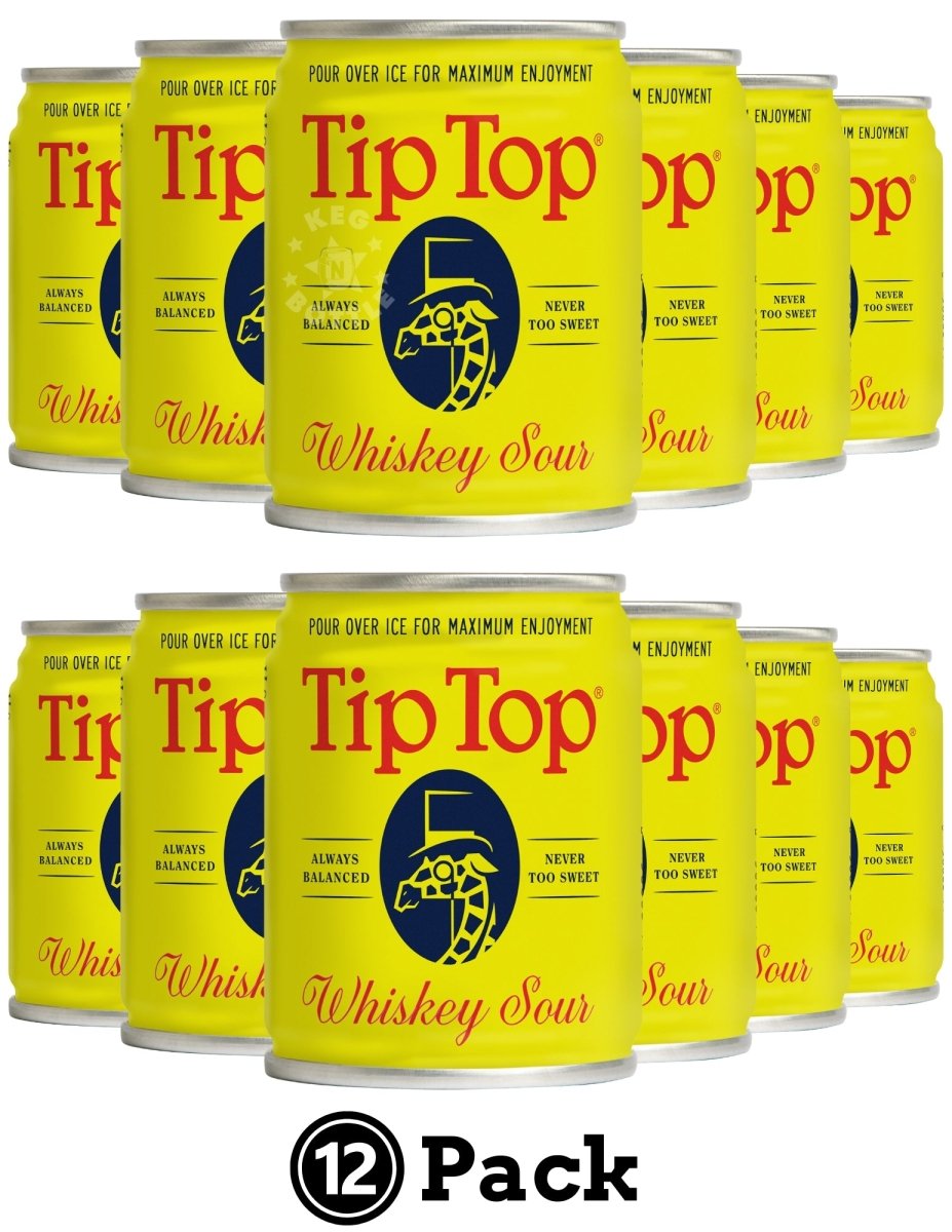 Tip Top Whiskey Sour Cocktail - 12 Pack (100 ml) | Keg N Bottle