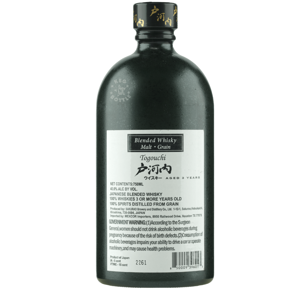 Togouchi 3 Year Japanese Blended Whisky (750 ml) | Keg N Bottle