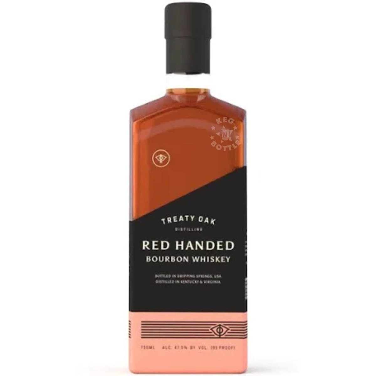 Treaty Oak Red Handed Bourbon Whiskey bottle 750 ml