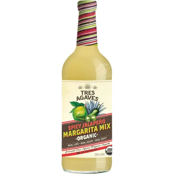 Tres Agaves Organic Spicy Jalapeño Margarita Mix (1 L) | Keg N Bottle