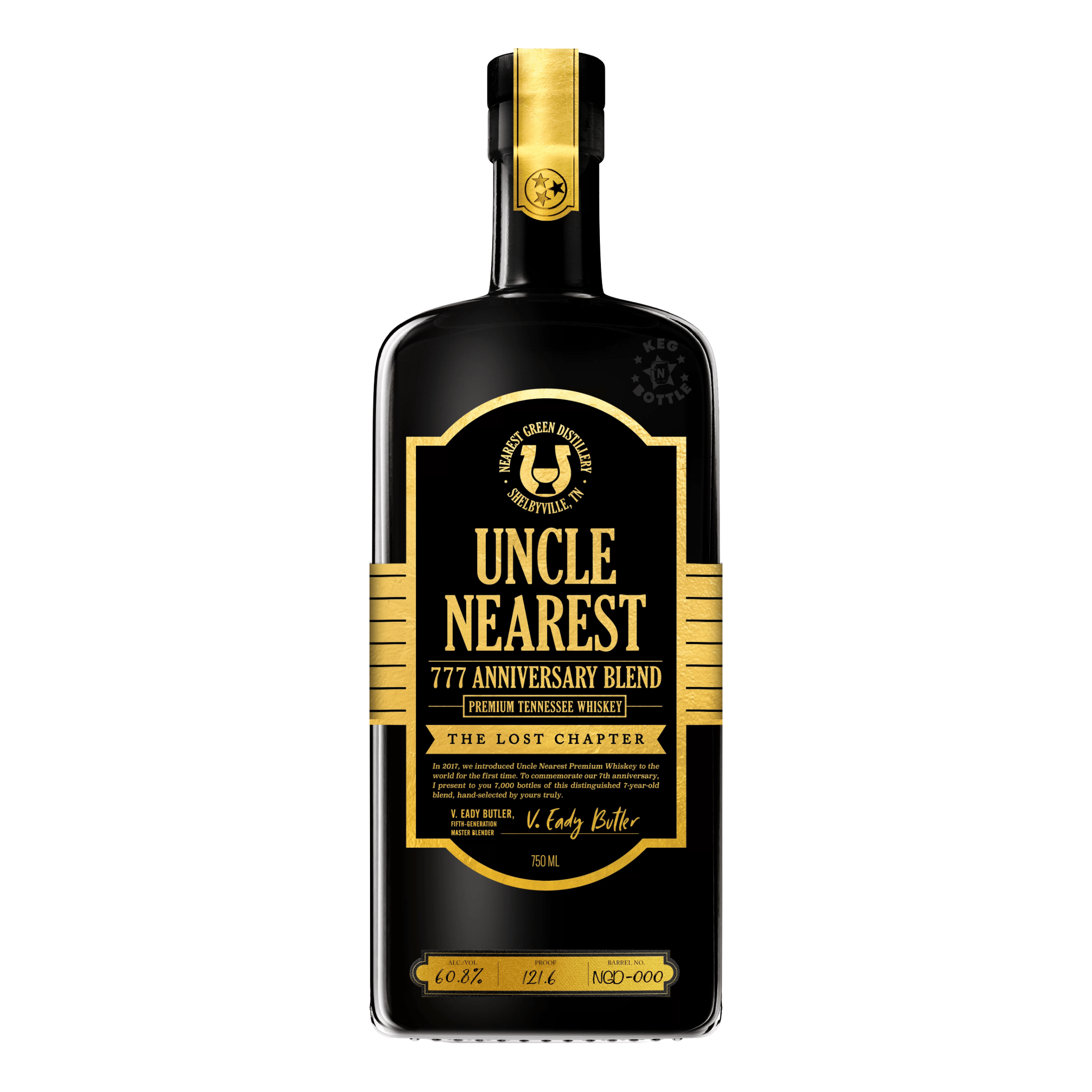 Uncle Nearest 777 Anniversary Blend "The Lost Chapter" Whiskey (750 ml) - Keg N Bottle