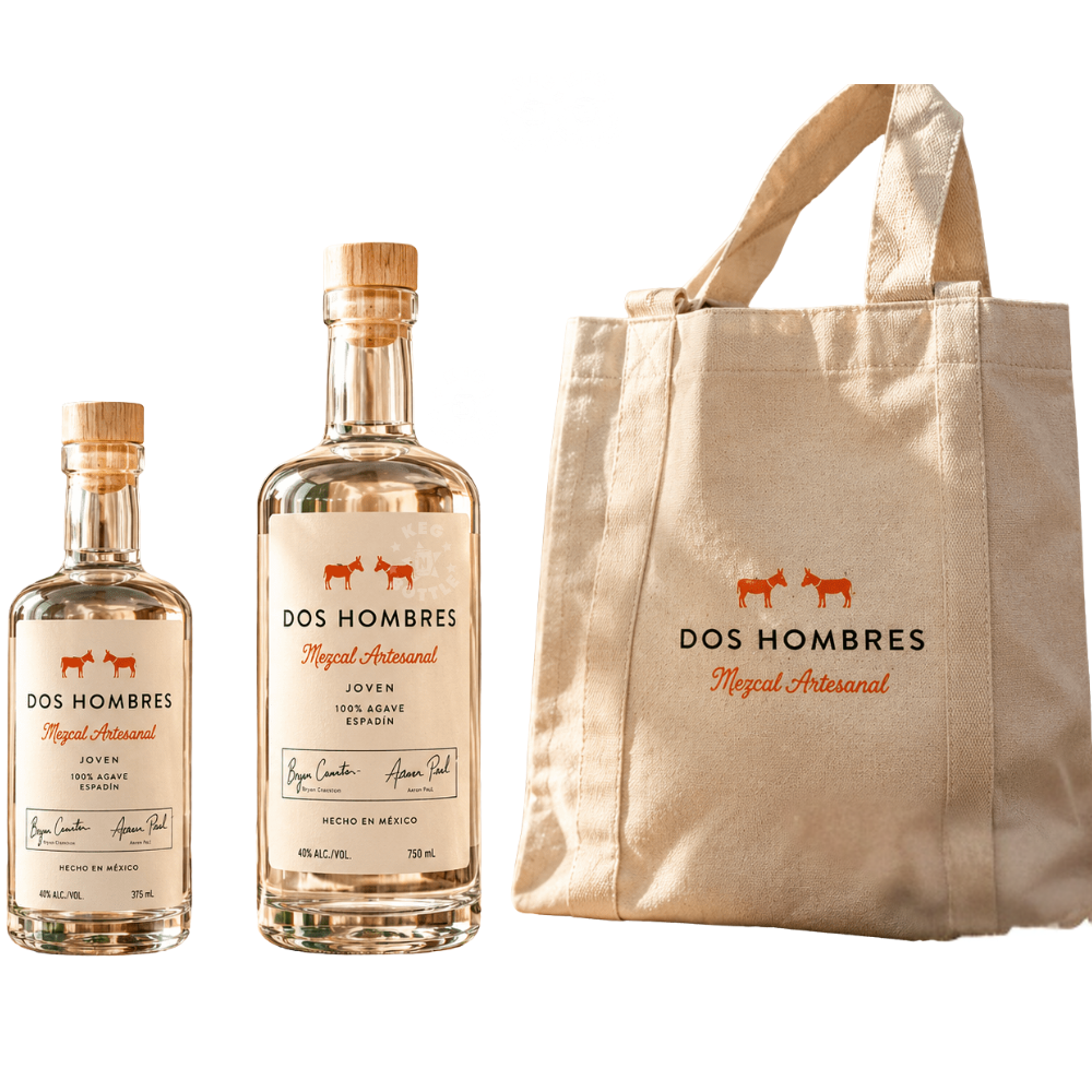 Dos Hombres Mezcal Joven Espadín Combo + tote bag (375mL + 750mL)