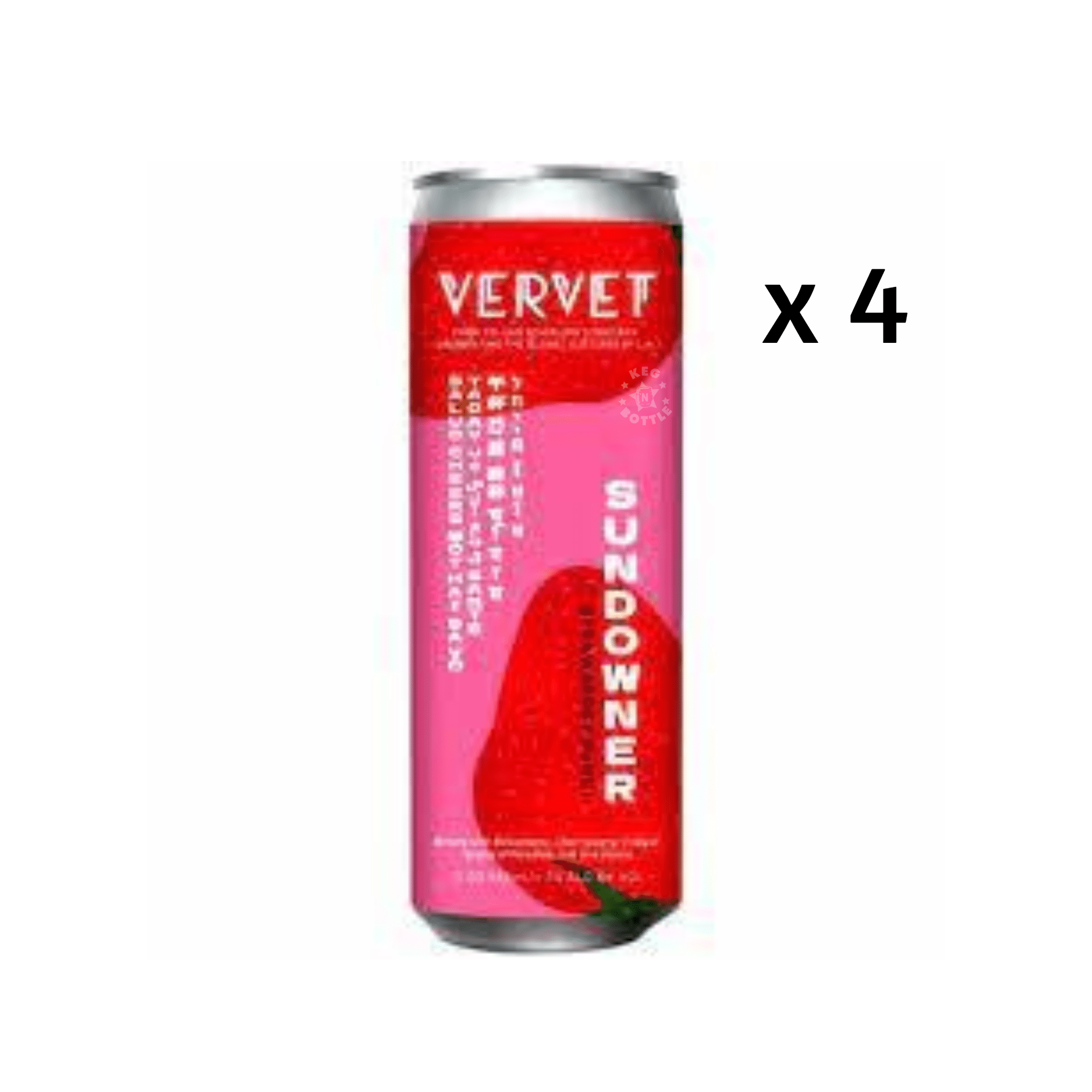 Vervet Sundowner Sparkling Canned Cocktail (4 Pack) - Keg N Bottle