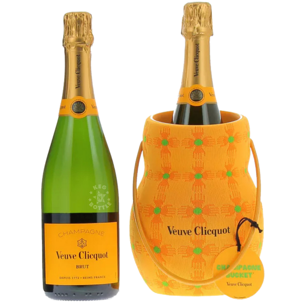 Veuve Clicquot Yellow Label Brut Champagne Sun Club Holder Gift