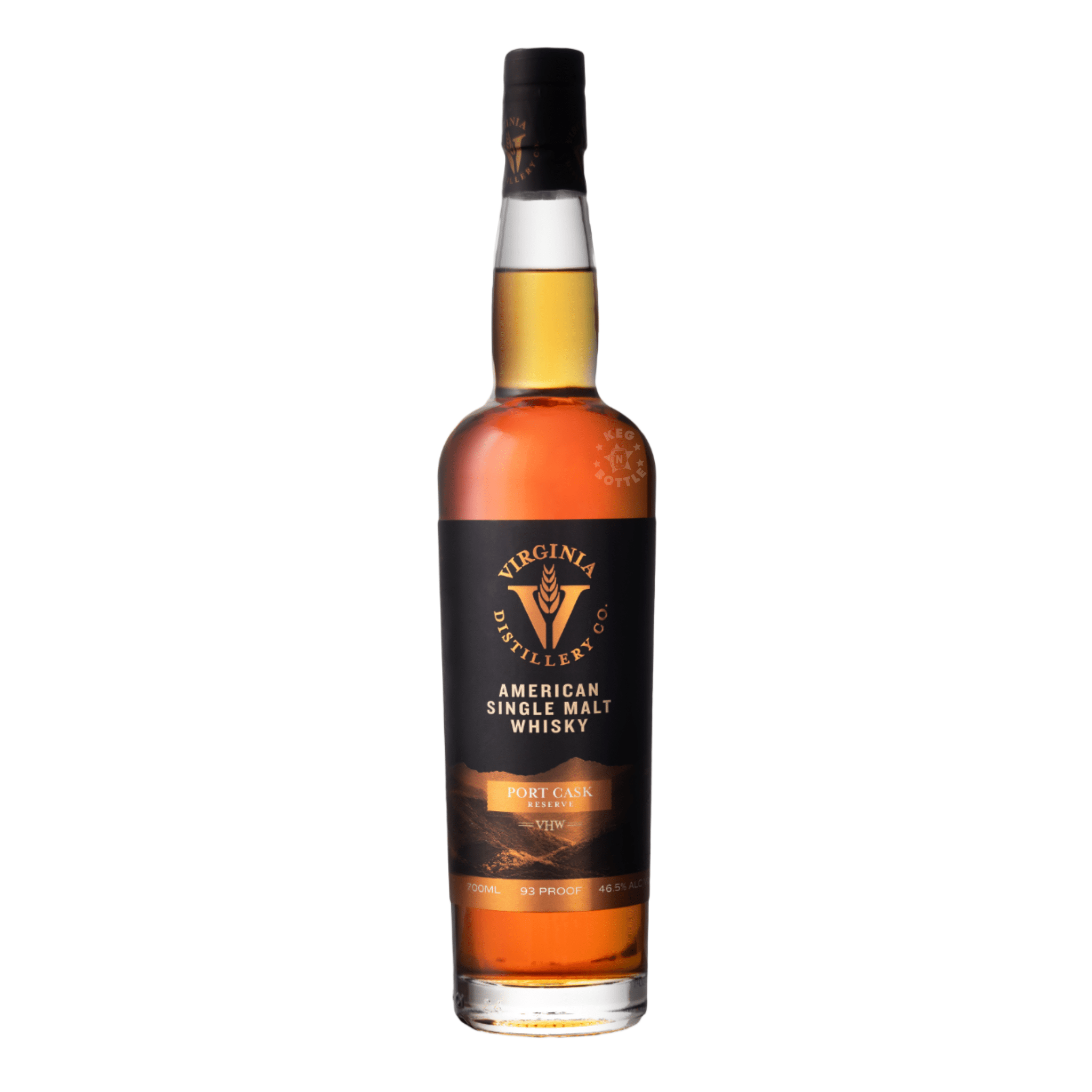 Virginia Distillery Co. Port Cask American Single Malt Whiskey (750 ml) - Keg N Bottle