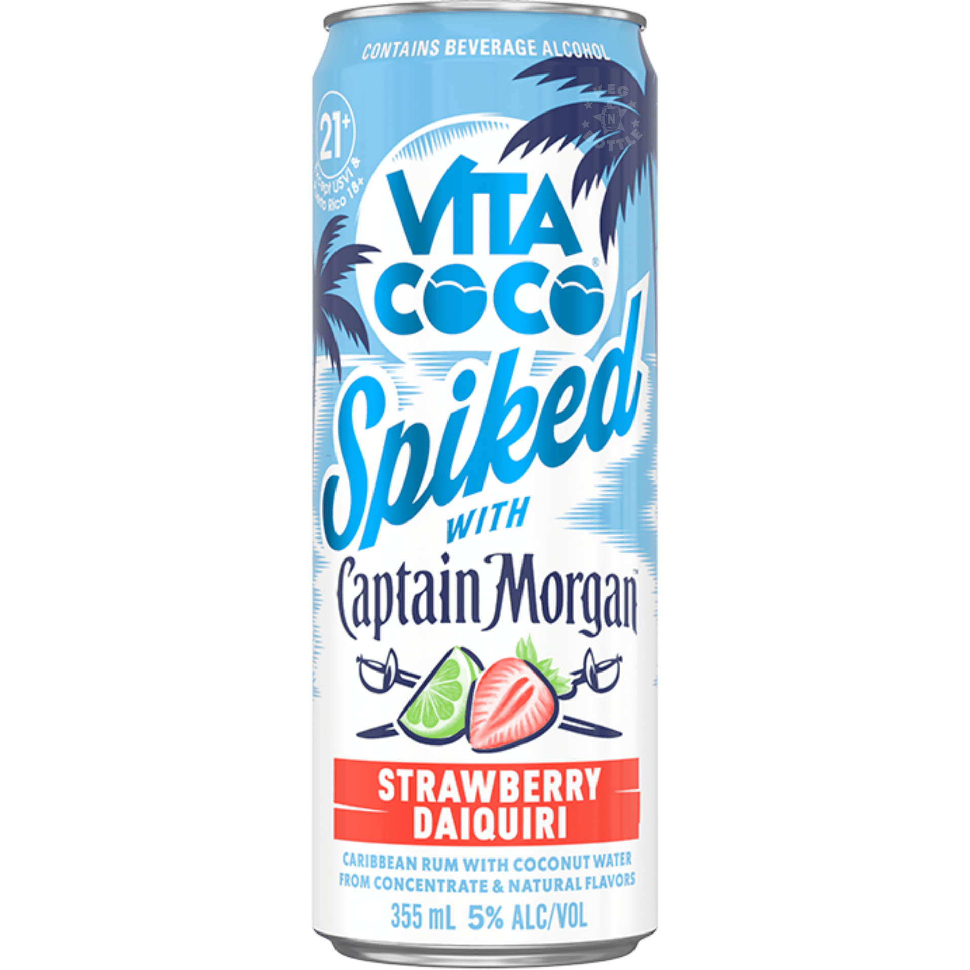 Vita Coco Spiked with Captain Morgan Strawberry Daiquiri RTD (4 Pack) | Keg N Bottle
