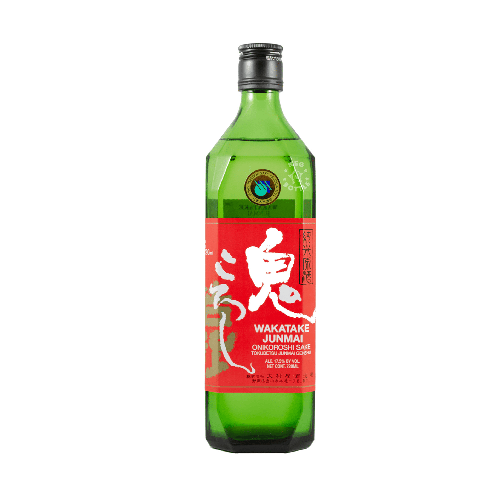 〜tono.waka1228〜 Wakatake Onikoroshi Junmai (720 ml) | Keg N Bottle