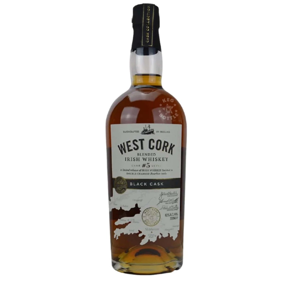 West Cork Black Cask Blended Irish Whiskey bottle (750 ml)