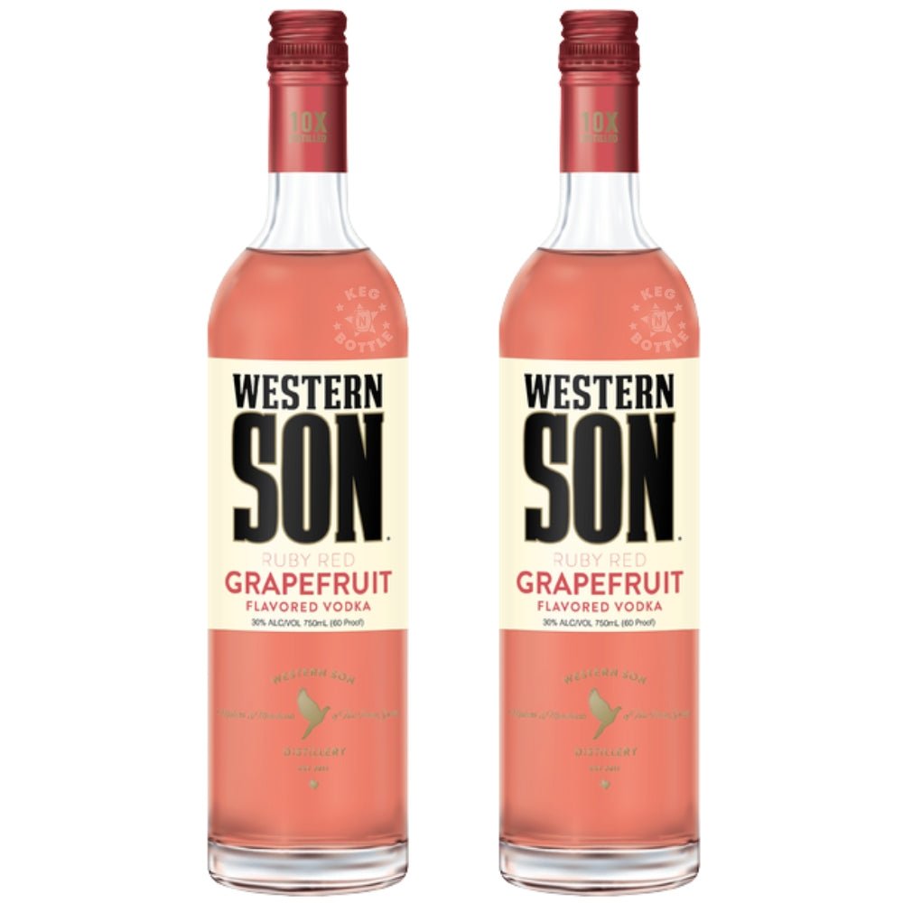 Western Son Grapefruit flavored vodka 2 pack bottles 750ml